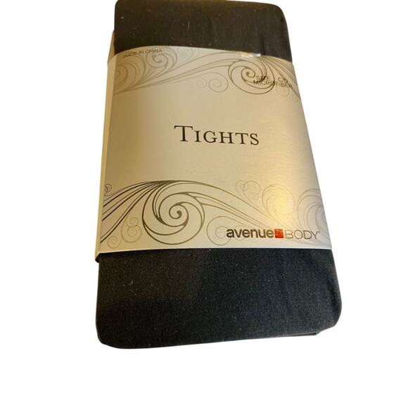 Avenue Body New Tights Plus Size C/D Dark Gray Charcoal - Picture 2 of 7